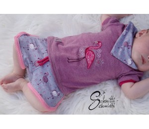 Stickserie - Flowery Flamingo